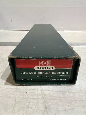 Keuffel & Esser Log Duplex Devoting Slide Rule 681497 With 4081-3 Box • $45.95