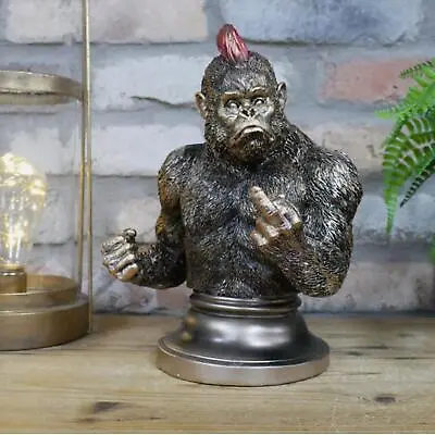 Gorilla Ornament Bust Animal Monkey Funny Swearing Figurine Statue Novelty Gift • $54.99