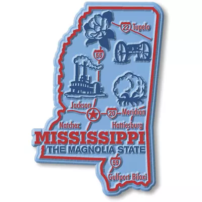 Mississippi Giant State Magnet By Classic Magnets 2.7  X 4  • $7.99