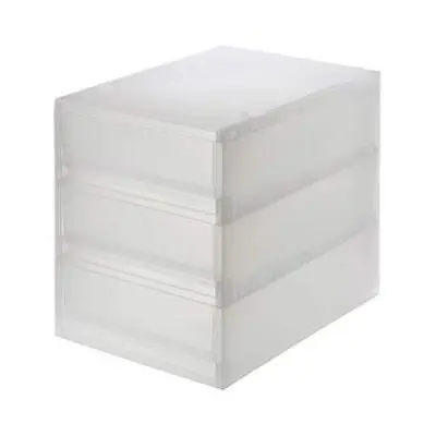 MUJI Polypropylene 3 Drawer Storage Chest W26xD37xH32.5cm NEW From Japan • $183.11