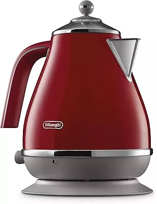 De''Longhi Icona Capitals Electric Kettle Red KBOC2001R Kitchen Appliances • $149.82