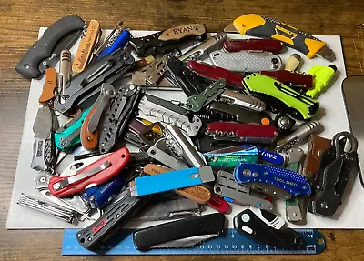 Lot Of TSA Folding Pocket Multi Tools 10+ LBS Variety Mix Knives Assorted TSA • $70