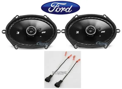 Kicker 6x8  Rear Speaker Replacement Kit For 1999-2004 Ford F-250/350/450/550 • $81.99