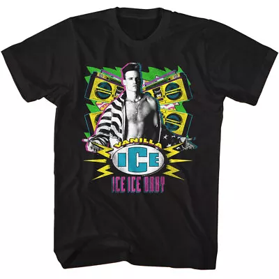 Vanilla Ice T-Shirt New Adult Extreme Colors Rap Hip-Hop Black Cotton SM - 5XL • $29.99