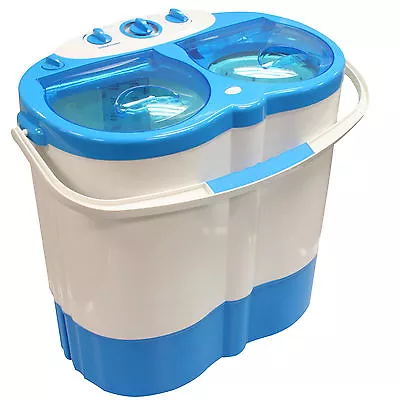 Portable Twin Tub Washing Machine Spin Dryer Camping Caravan Motorhome Student • £119.95