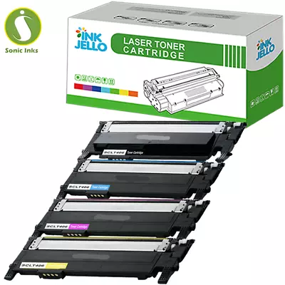 4 Toner Cartridge For Samsung CLT-406S CLP360 CLP365 CLP365W CLX3300 CLX3305 • £32.99