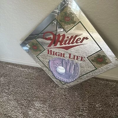 Miller High Life Beer Rare Baseball Mirror • $35