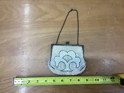 Vintage Antique Made In France Beaded Ladies Handbag Purse  • $20