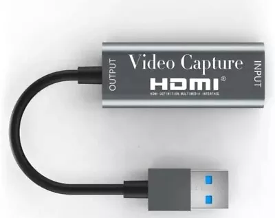 £8.99 • Buy HDMI To USB 3.0 Video Capture Card 60fps 4K 1080p HD Recorder Game Live Stream