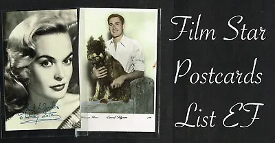 £0.99 • Buy Vintage Original ☆ FILM STAR Postcards From Around The World ☆ List EF
