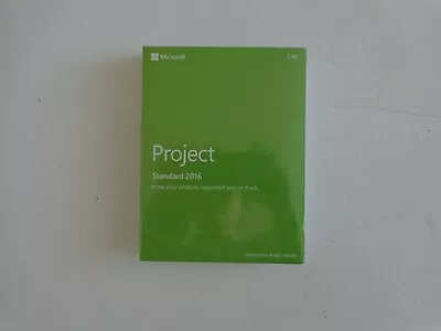 Microsoft Project Standard 2016 SKU Z9V-00347 Sealed Retail Package Key Card • $399.99