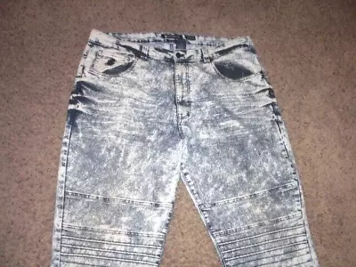 ROCAWEAR Blue Acid Wash Slim Fit Style Jeans 44x32 • $17.16