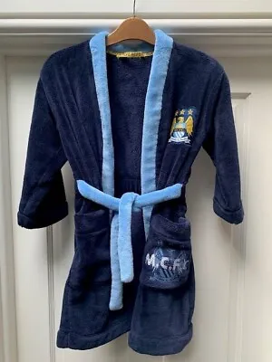 Kids Man City Dressing Gown (Age 5-6) M&S Brand. Used. Excellent Condition • £10