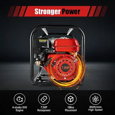 7.5HP NEW Gas Power Semi-Trash Water Pump High Pressure Garden Irrigation 3000W • $165.30