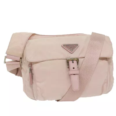 PRADA Shoulder Bag Nylon Pink Auth 62417 • $210