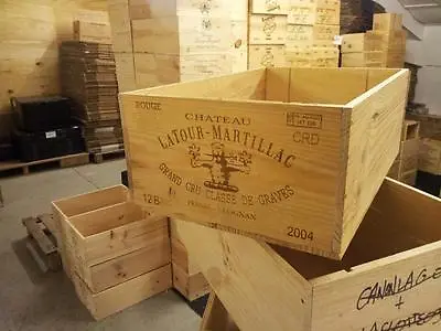 £16.95 • Buy A Genuine 12 Bottle Large Wooden Wine Crate / Box  / Planter / Hamper / Retro!