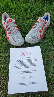 Mike Trout ANGELS Autographed Signed Game Used Practice Worn Batting Shoes 2021  • $740