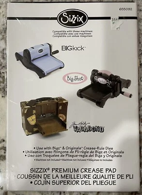 $6.99 • Buy Sizzix BIGkick/Big Shot/Vagabond Premium Crease Pad Standard 655092
