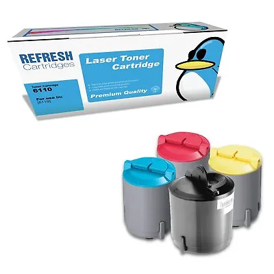 Refresh Cartridges Full Set Pack 6110 Toner Compatible With Xerox Printers • £21.27