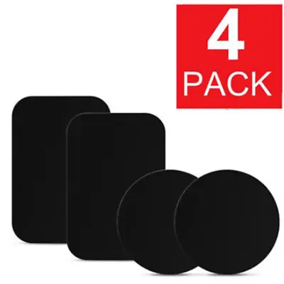 4 Pack Metal Plates Adhesive Sticker Replace For Magnetic Car Mount Phone Holder • $2.72