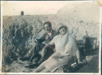 1927 Egypt Alexandria Beach Mackenzie & May 4x3  Orig Photo • £7.86