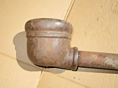 Antique Cast Iron Hand Well Pump Water Diverter Cup With 46 1/2  Pipe • $60
