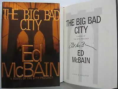 THE BIG BAD CITY - ED McBAIN (1999) 1st Signed HBDJ • $17.95