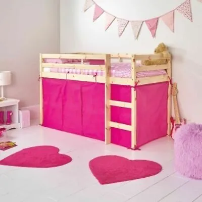 Fuschia Pink Tent For Mid Sleeper Bed Girls Bedroom Midsleeper Storage - New • £14.99