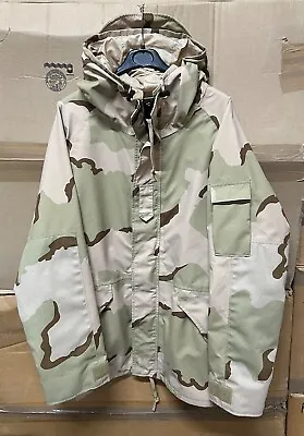 Genuine Us Army Gen I Ecwcs Goretex Parka Dcu Desert Super Ex !!!! Large Long • £159.99