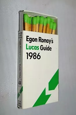 THREE WAYS HOTEL Matchbox Matches Gloucestershire England EGON RONAY'S 1986 • $5.09