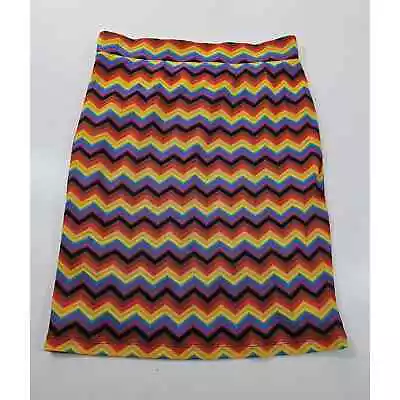 Pride By Target Size Small Rainbow Lined Skirt Stretch Knit Bright EUC ^ • $12.96