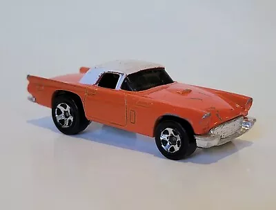 Vintage 1977 HOT WHEELS 1957 Ford Thunderbird T-Bird 1/64 LOOSE Whote Top Orange • $7.95