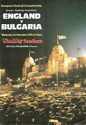 £2.50 • Buy England V Bulgaria - 1979 European Championship Qualifier