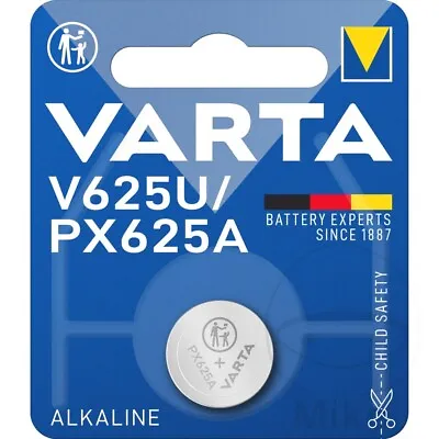 Varta Battery Alkaline V625U Schl Single 1 Blister Pack 04626 101 401 • £12.50