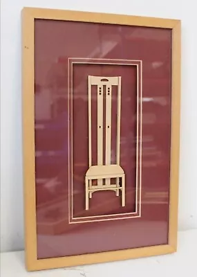 £119.75 • Buy CHARLES RENNIE MACKINTOSH High Backed Chair LASERCUT Miniature Sculpture.