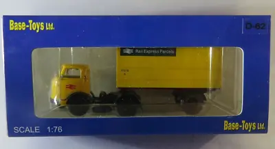 BASE TOYS 1:76 OO D62  Rail Express Parcels  National Rail Yellow Lorry NEW • £9.99