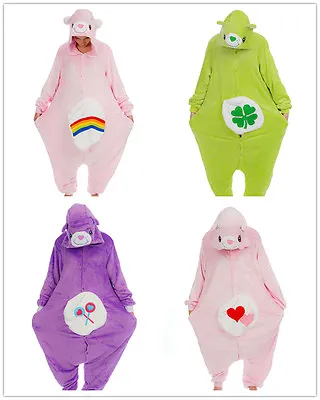 £14.99 • Buy Unisex Care Bear Onesiee Kigurumi Fancy Dress Costume Hoodies Pyjama Sleep Wear
