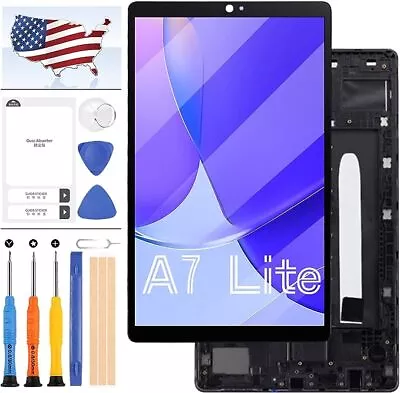 For Samsung Galaxy Tablet A7 Lite LCD Display Touch Digitizer Replacement Frame • $46.54