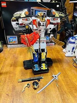 1994 17” Power Rangers MMPR MEGA TIGERZORD W/ Most THUNDER MEGAZORD Parts Vintag • $239.99