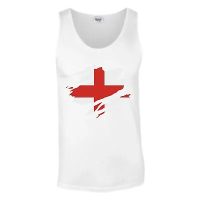 St George's Day Tank Top England Flag Football Euro 2024 Gift Men Vest Top • £9.99