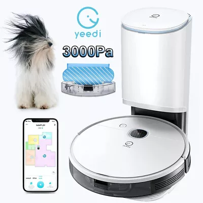 $169.99 • Buy Refurbished Yeedi Vac Station Robot Vacuum And Mop Cleaner Self-Emptying 30 Days