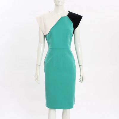 $241 • Buy Roland Mouret Colourblock Dress Size AU 16