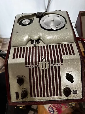 Webster Model 80-1 RMA 375 Tube Wire Recorder With Microphone & Power Cable • $150
