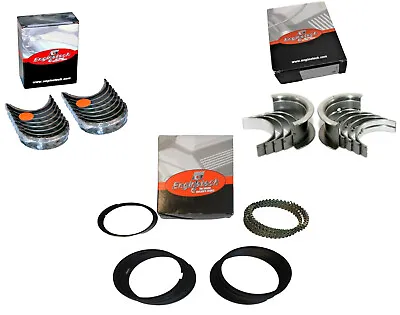 Moly Piston Rings With Bearings Set For 1996-2002 Chevrolet 5.7L 350 Vortec • $86.30