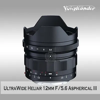 Voigtlander ULTRA WIDE-HELIAR 12mm F5.6 Aspherical III To E Mount A7RII A7SII • $1299