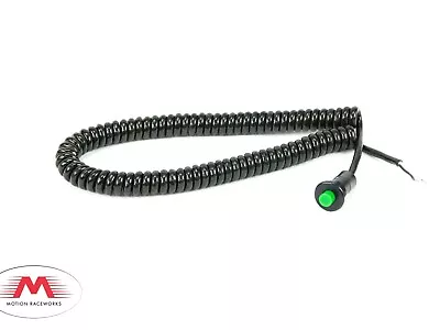 Motion Raceworks Momentary Small Push Button W/6' Wound Cord - Green • $68.98