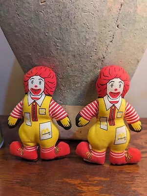 2 Vintage Ronald McDonald 5  Stuffed Doll Excellent Condition ! • $14