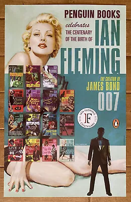 James Bond 007 17x26 PROMO BOOK POSTER Centenary Of The Birth Of Ian Fleming NEW • $70