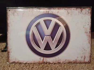 Volkswagen Metal Sign New SEALED! Has Vintage Look. • $13.95