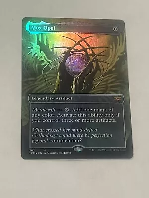 MTG- Mox Opal- FOIL -Borderless- Double Masters- 2xm-#362- Mythic • $165